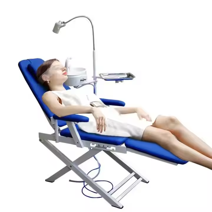 337-Lightweight Portable Dental Unit Chair Metal Construction Electric Power Source Without Spitton.jpg